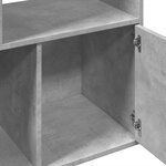 vidaXL Bibliothèque gris béton 70x36x189 cm bois d'ingénierie