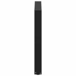 vidaXL Pieds de table à manger en U  3 pièces  noir  80 x (72-73) cm  acier