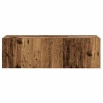 vidaXL Meubles TV muraux 3 Pièces vieux bois bois d'ingénierie