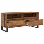 vidaXL Meuble TV avec tiroir Bois Ancien 100 x 34 5 x 44 5 cm