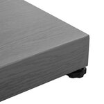 vidaXL Pied de parasol Aspect Bois Gris Foncé 45 x 45 x 31 5 cm