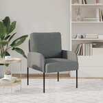 vidaXL Canapés avec coussin 55cm Gris foncé Contreplaqué