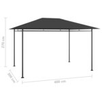 vidaXL Belvédère 384x281x270 cm Anthracite 180 g/m²