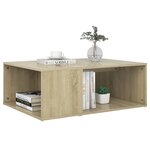 vidaXL Table basse chêne sonoma 90x67x33 cm bois d'ingénierie