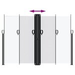 vidaXL Auvent latéral rétractable blanc 180x600 cm