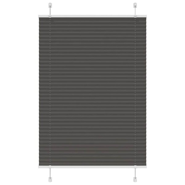 vidaXL Store plissé noir 90x150 cm largeur du tissu 89 4 cm polyester