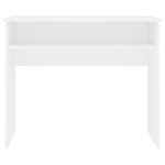vidaXL Bureau Blanc 90x50x74 cm Bois d'ingénierie
