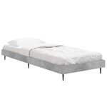 vidaXL Cadre de lit sans matelas gris béton 75x190 cm