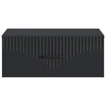 vidaXL Cabinet de chevet mural 2 Pièces Noir 49 x 34 5 x 20 cm