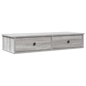 vidaXL Étagère murale avec tiroirs sonoma gris bois d'ingénierie