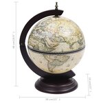 vidaXL Support de vin globe de dessus de table Bois d'eucalyptus Vert