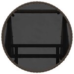 vidaXL Ensemble bistro de jardin 3 Pièces Marron Poly rotin