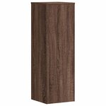 vidaXL Support pour plantes chêne brun 33x33x100 cm bois d'ingénierie