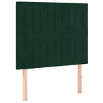 vidaXL Cadre de lit sans matelas vert foncé 80x200 cm velours