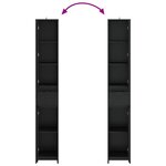 vidaXL Armoire de salle de bain Chêne noir 30 x 33 x 190 cm