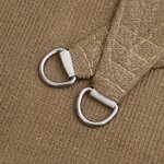 vidaXL Voile d'ombrage 160 g/m² Taupe 4 5x4 5x4 5 m PEHD