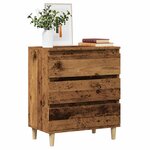 vidaXL Buffet vieux bois 60x35x70 cm bois d'ingénierie
