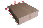 Lot de 100 boîtes carton (n°70b) format 600x500x150 mm