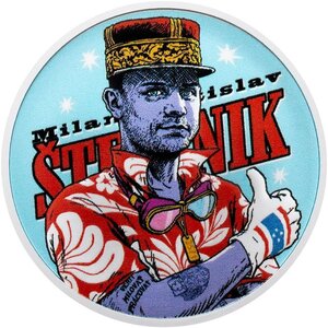 Pièce de monnaie en Argent g 31.1 (1 oz) Millésime 2025 MILAN RASTISLAV STEFANIK
