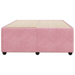 vidaXL Cadre de lit rose 120x190 cm velours