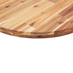 vidaXL Dessus de table rond Ø80x2 cm bois massif d'acacia