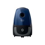 Philips fc8240/09 aspirateur avec sac powergo - 900w - filtre anti-allergenes - cable de 9 m - 77 db -bleu marine