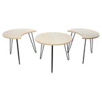 Table gigogne pieds fils (lot de 3)