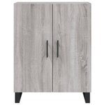 vidaXL Buffet haut Sonoma gris 69 5x34x180 cm Bois d'ingénierie