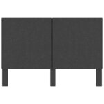 vidaXL Tête de lit Gris foncé Tissu 180x200 cm