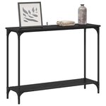 vidaXL Table console Chêne noir 101 x 30.5 x 75 cm Bois d'ingénierie