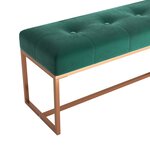 vidaXL Banc Vert foncé 110x36x45 cm Velours