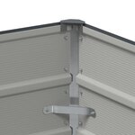 vidaXL Jardinière Anthracite 100 x 100 x 45 cm Acier