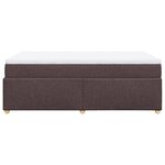 vidaXL Sommier à lattes de lit avec matelas Marron foncé 120x200 cm