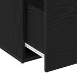 vidaXL banc avec tiroir Noir 80 x 40 x 45 cm Bois d'ingénierie