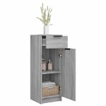 vidaXL Armoire de bain Sonoma gris 32x34x90 cm Bois d'ingénierie
