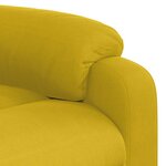 vidaXL Fauteuil inclinable jaune velours