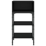 vidaXL Tables de chevet 2 Pièces noir 35x34 5x70 cm bois d'ingénierie