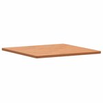 vidaXL Dessus de table 80x80x2 5 cm carré bois massif de hêtre