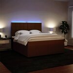 vidaXL Sommier à lattes de lit avec matelas Rose 180x200 cm Velours