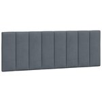 vidaXL Cadre de lit sans matelas Hanko gris foncé 120x200 cm velours