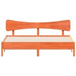 vidaXL Cadre de lit sans matelas cire marron 160x200cm bois pin massif