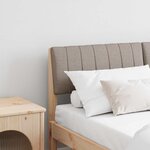 vidaXL Tête de lit capitonnée Taupe 135 cm Pin massif