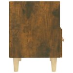 vidaXL Tables de chevet 2 Pièces Chêne fumé 40x35x47 cm