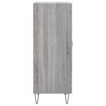 vidaXL Buffet Sonoma gris 34 5x34x90 cm Bois d'ingénierie
