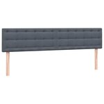 vidaXL Sommier à lattes de lit et matelas gris foncé 180x220cm velours