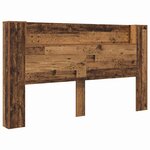 vidaXL Tête de lit Bois ancien 180 x 17 x 104 5 cm Bois d'ingénierie
