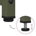 vidaXL Meuble TV vert olive 68x39x60 5 cm acier