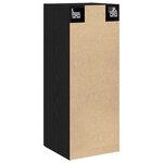 vidaXL Armoire murale en chêne noir 34 5 x 34 x 90 cm Bois d'ingénierie
