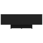 vidaXL Table basse Noir 85x55x31 cm Bois d'ingénierie