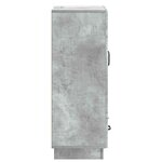 vidaXL Buffet Gris béton 66 x 34 5 x 92 cm Bois d'ingénierie